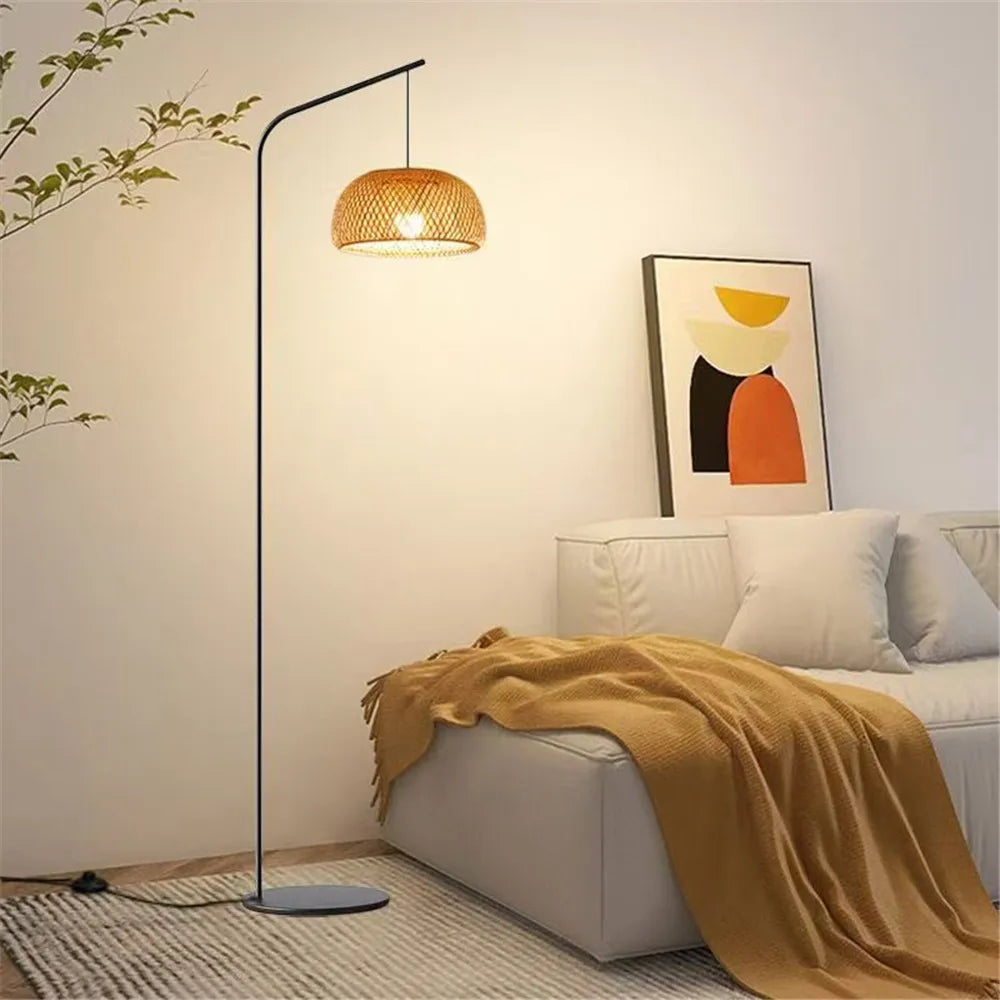 Modern Art Multicolor Glass LED Floor Lamp for Living Room Bedroom
