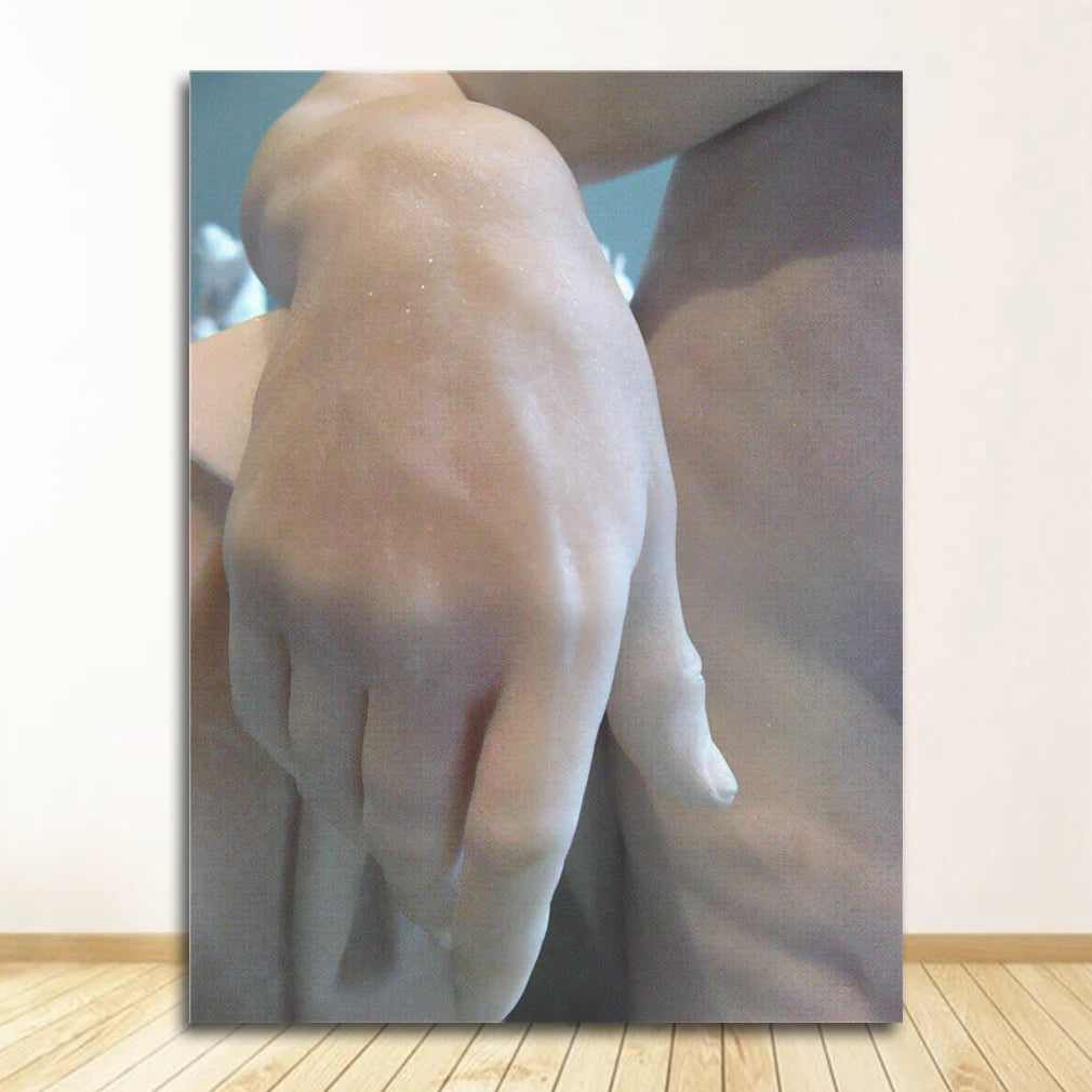 Modern Michelangelo David Sculpture Canvas Painting Poster for Home Decor