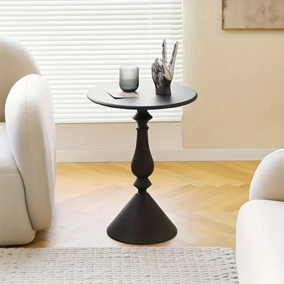 Nordic Style Round Metal Coffee Table Side End Table for Living Room