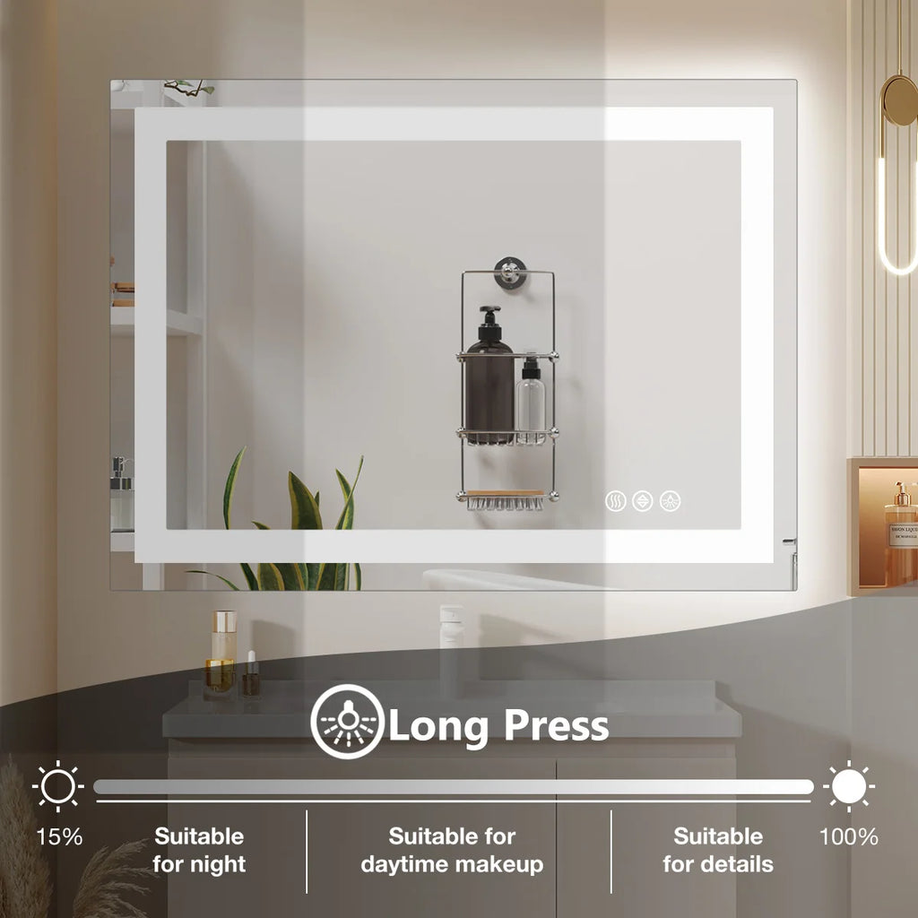Modern Minimalist LED Bathroom Vanity Mirror for Living Room