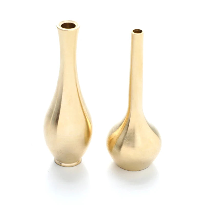 Nordic Mini Pure Copper Flower Vase for Tabletop Decor