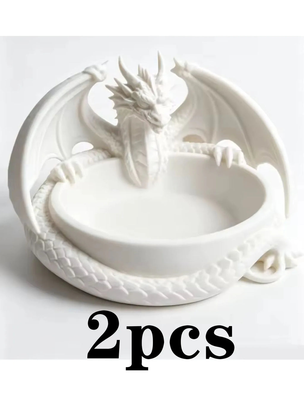 Gothic Fantasy Dragon Plastic Jewelry Tray Tabletop Ornament for Home Decor