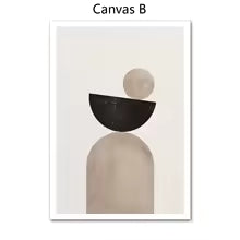 Abstract Color Block Canvas Poster for Bedroom Living Room