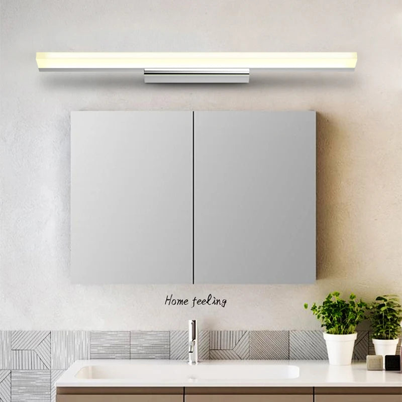 Simple Bathroom Wall Lamps Acrylic Lampshade Nordic Dressing Table Mirror Sconce Lights LED Home Decor Easy Installation Lustres