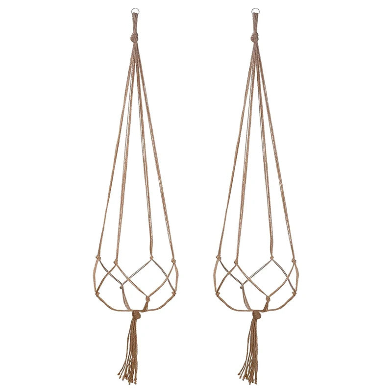 Creative Macrame Suspension Plant Pot Hanging Basket for Home Decor