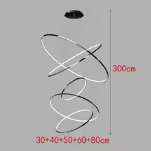 Nordic Metal Multi-Light LED Pendant Chandelier for Living Room Dining Room
