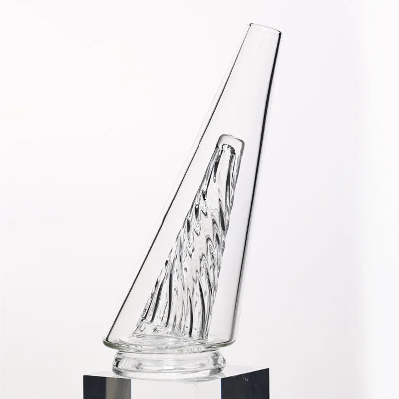 Modern Crystal Glass Flower Vase Tabletop Ornament for Home Decor