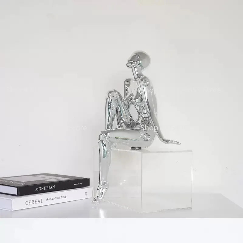 Modern Luxury Muse Figure Statue Tabletop Ornament for Home Decor