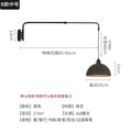Industrial Long Pole Swing Arm Black Wall Light LED Adjustable Rotary Hanging Bedside Light Dining Table Home Living Room Decor
