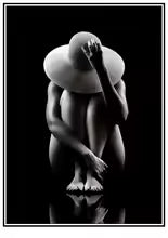 Nordic Sexy Female Model Canvas Painting Poster for Home Decor
