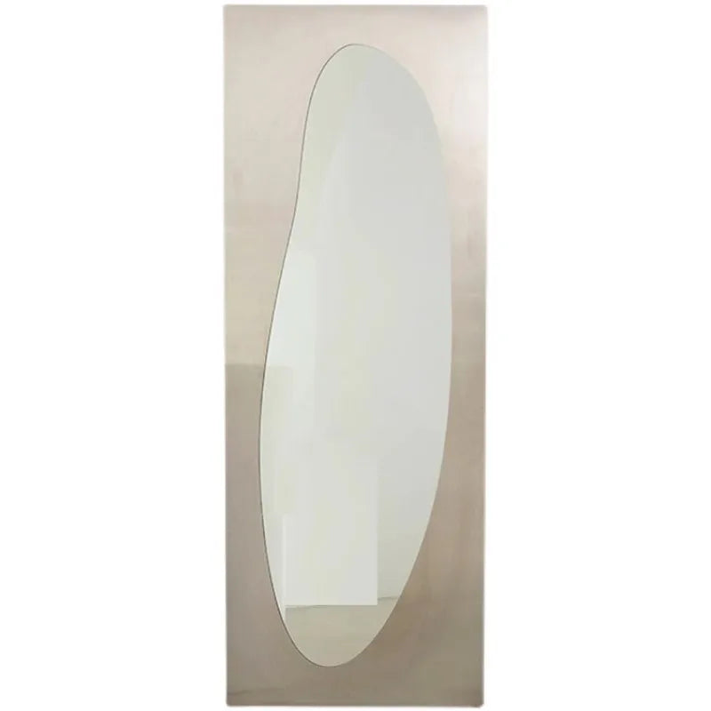 Modern Stainless Steel Full Length Floor Standing Mirror for Home Decor