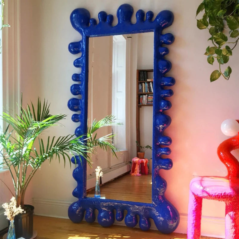 Nordic Luxury Full Length Floor Standing Mirror for Home Decor