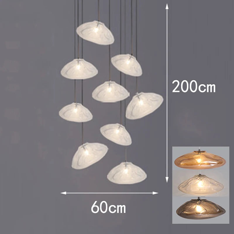 Modern 30-70 cm LED Pendant Light Dimmable CCT Kitchen Island Chandelier