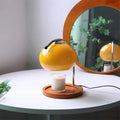 Retro Glass Table Lamp Aromatherapy Candle Warmer Bedroom Bedside Atmosphere Light