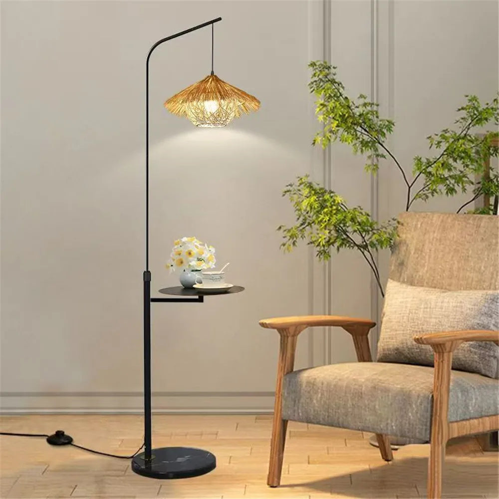 Modern Art Multicolor Glass LED Floor Lamp for Living Room Bedroom