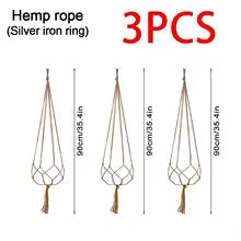 Creative Macrame Suspension Plant Pot Hanging Basket for Home Decor
