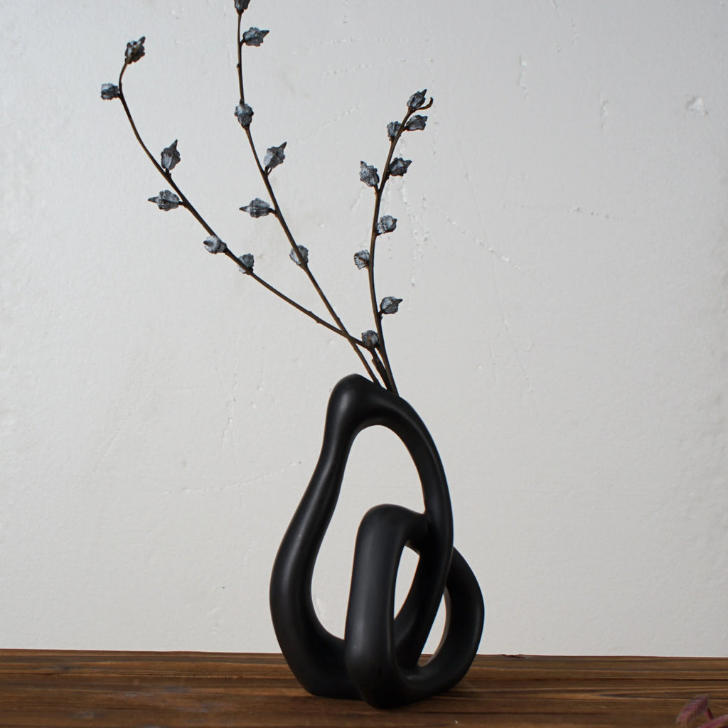 Modern Abstract Nordic Ceramic Flower Vase for Tabletop Decor