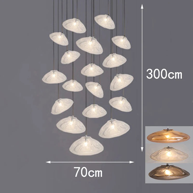 Modern 30-70 cm LED Pendant Light Dimmable CCT Kitchen Island Chandelier