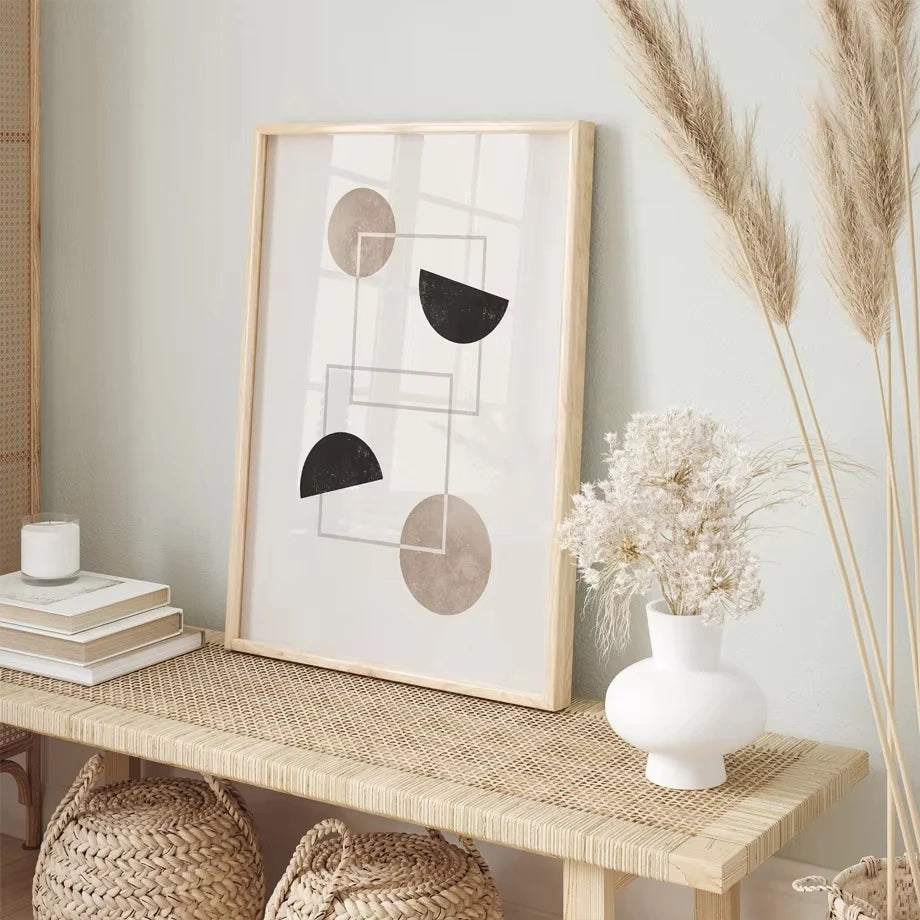 Abstract Color Block Canvas Poster for Bedroom Living Room