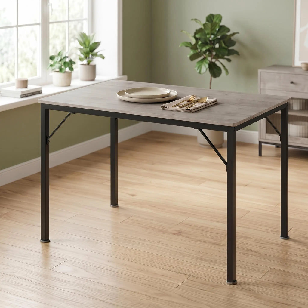 110cm Industrial Dining Table for 4 Modern Kitchen Desk