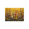 Vibrant Abstract Wildflowers Canvas Painting Poster for Home Decor