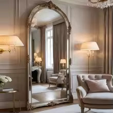 Modern Korean Style Full Body Standing Mirror for Home Decor