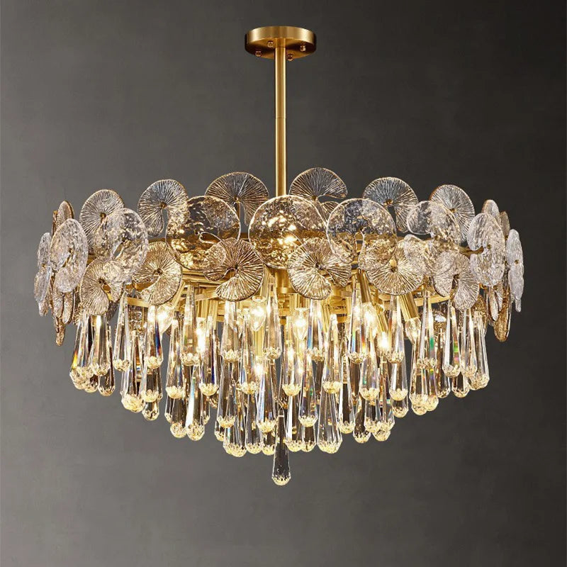 Modern Crystal LED Pendant Chandelier for Living Room Dining Room