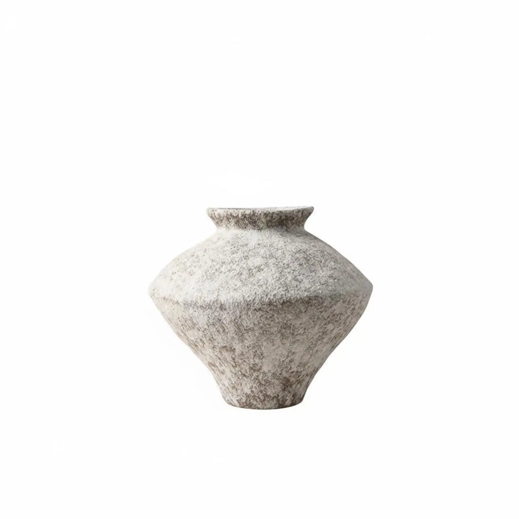 Modern Luxury Ceramic Sculptural Flower Vase Tabletop Ornament for Home Decor