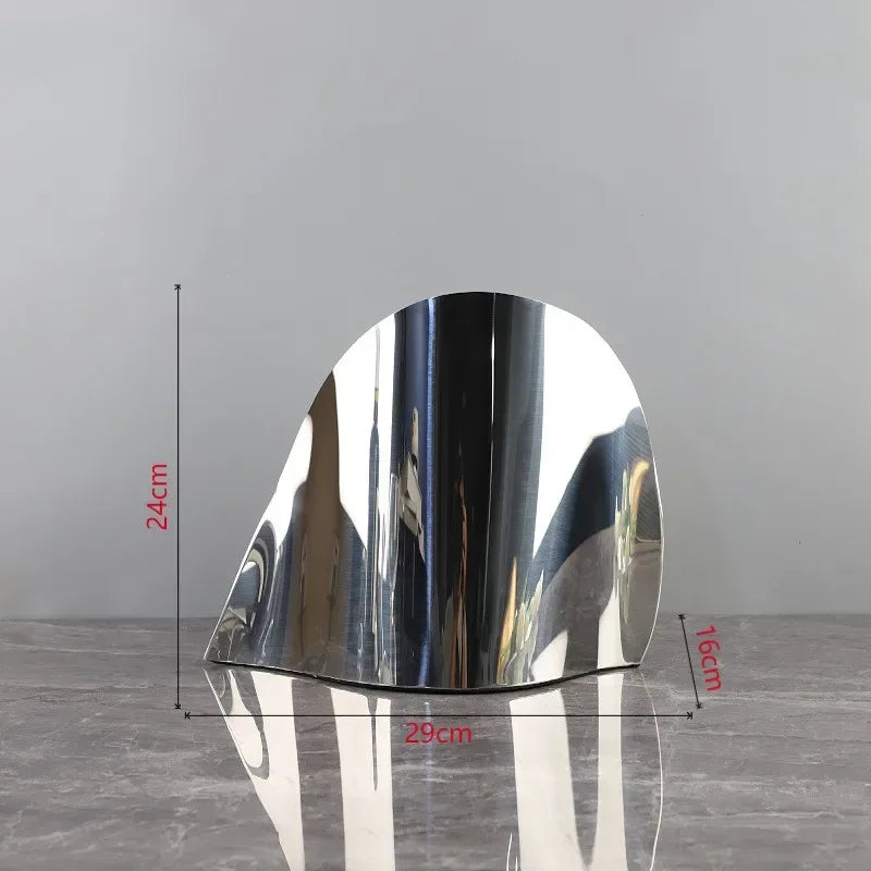 Modern Luxury Mirror Stainless Steel Ice Bucket Vase for Tabletop Decor