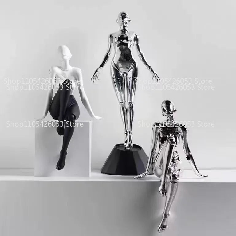 Modern Luxury Muse Figure Statue Tabletop Ornament for Home Decor