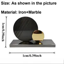 Modern Luxury Ring Metal Sculpture Tabletop Ornament for Home Decor