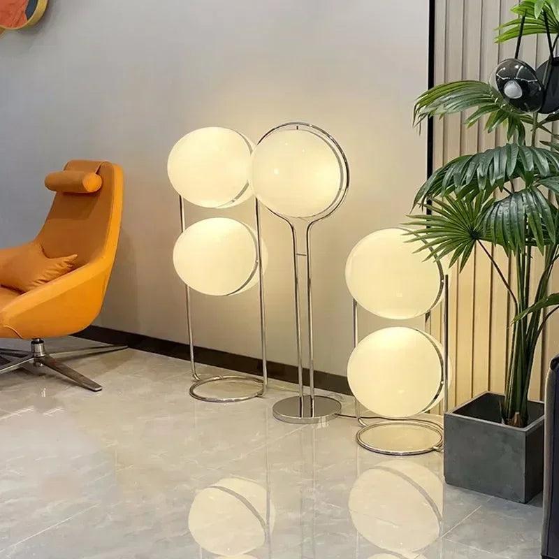 Nordic Minimalist Ball Bedside LED Floor Lamp Ceiling Chandelier Art Hanging Pendant Light Home Decor