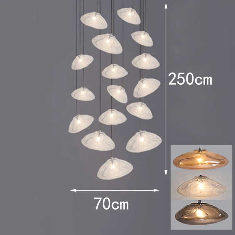 Modern 30-70 cm LED Pendant Light Dimmable CCT Kitchen Island Chandelier
