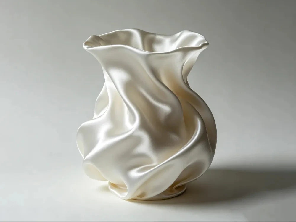 Modern 3D Printed Plastic Flower Vase Tabletop Ornament for Home Decor