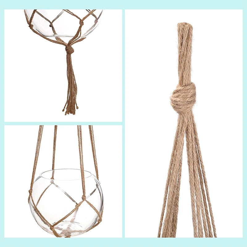 Creative Macrame Suspension Plant Pot Hanging Basket for Home Decor