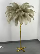Modern LED Ostrich Feather Floor Lamp for Living Room Bedroom