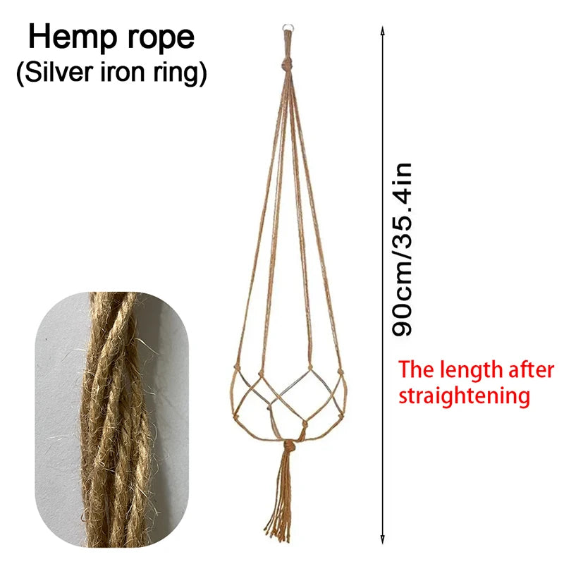 Creative Macrame Suspension Plant Pot Hanging Basket for Home Decor