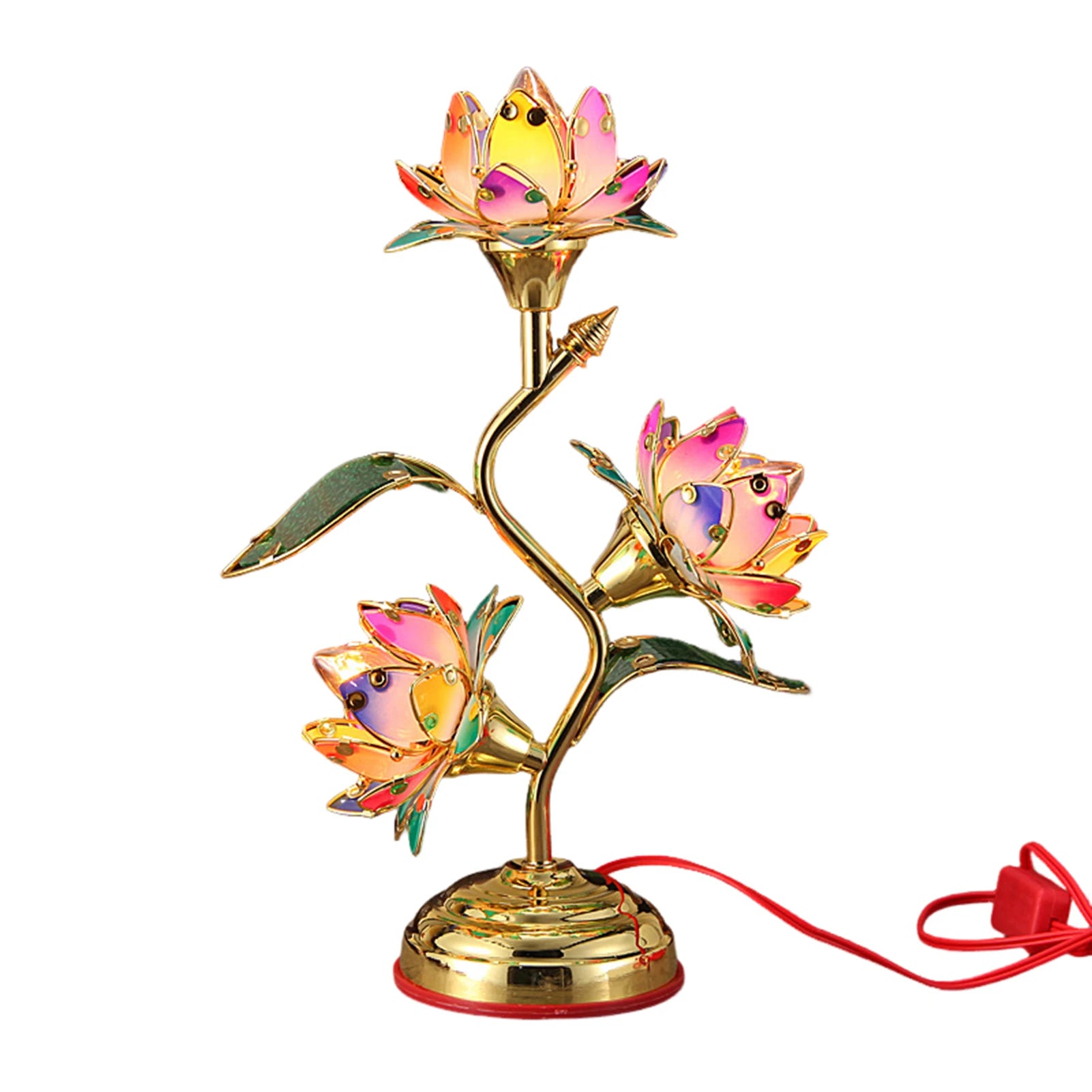 Ambient Light Plug-In Electric Lotus Lantern Color-Changing LED Table Lamp
