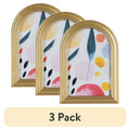 Modern Elegant Arch Gold Metal Picture Frame Tabletop Ornament for Home Decor