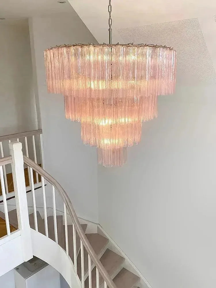 Italian Designer Vintage Colorful Glass Hanging Ceiling Chandelier Pendant Lamp for Living Room
