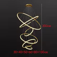 Nordic Metal Multi-Light LED Pendant Chandelier for Living Room Dining Room