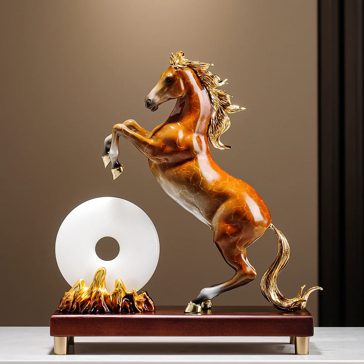 Horse Statue Ornament for Living Room Office Decor