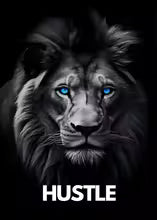 Modern Animal Motivational Canvas Painting Poster for Home Decor