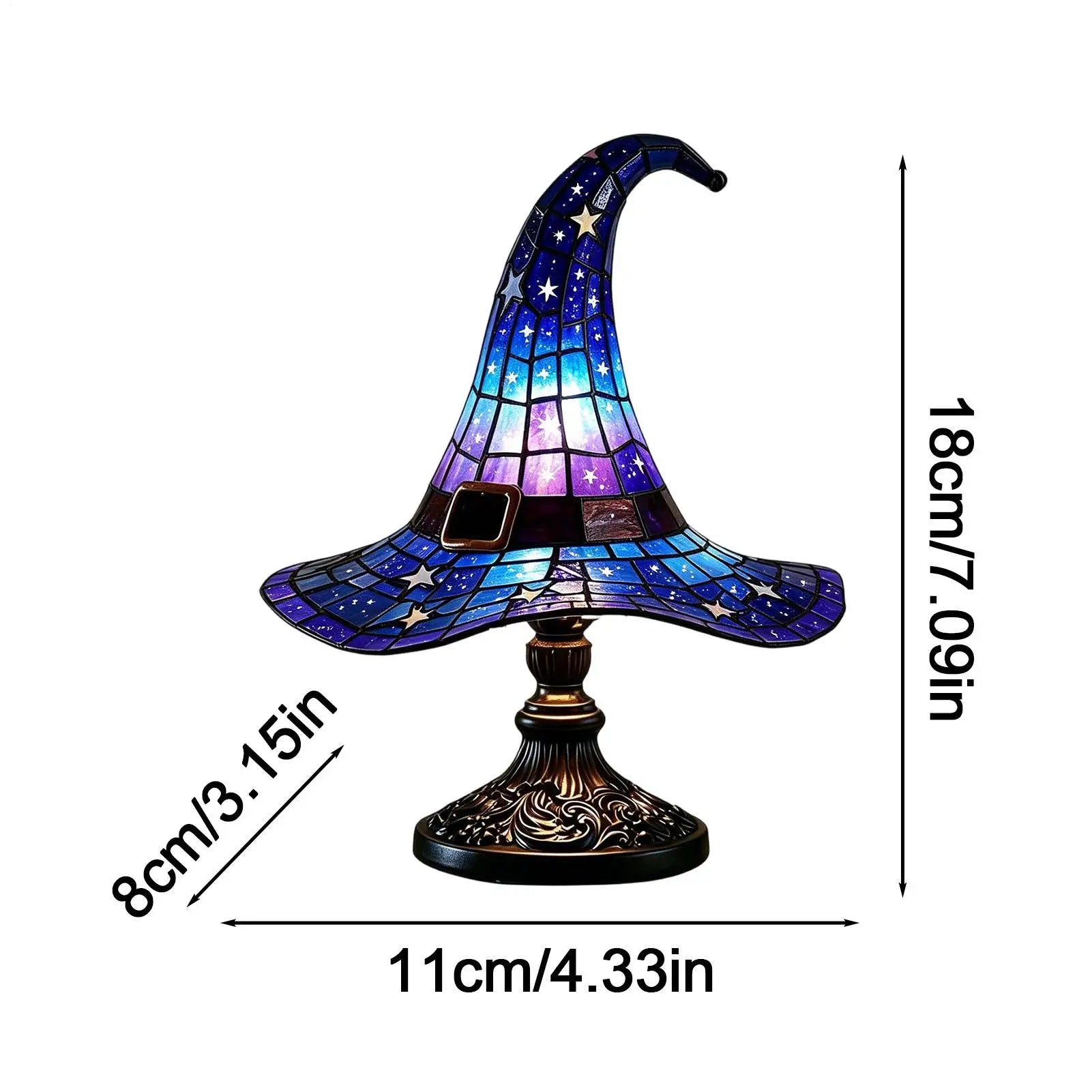 Witch Hat Lamps Witch Hat Shape Bedside Light Desk Lamp For Home Kitchen Bedroom Nightstand Indoor Atmosphere Decor Accessory