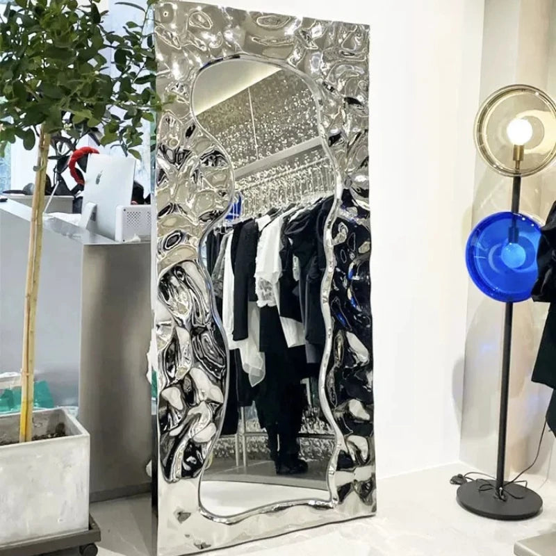 Modern Luxury Full Body Standing Floor Mirror for Living Room
