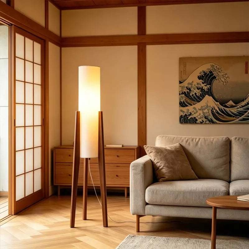 Modern Nordic Fabric Floor Lamp for Living Room Bedroom