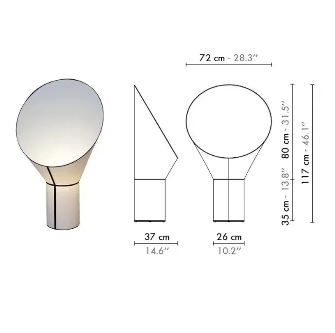 Nordic Fabric Horn Pendant Lamp Modern Chandelier