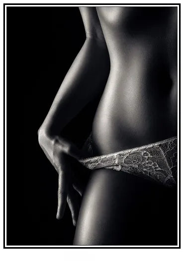 Nordic Sexy Female Model Canvas Painting Poster for Home Decor