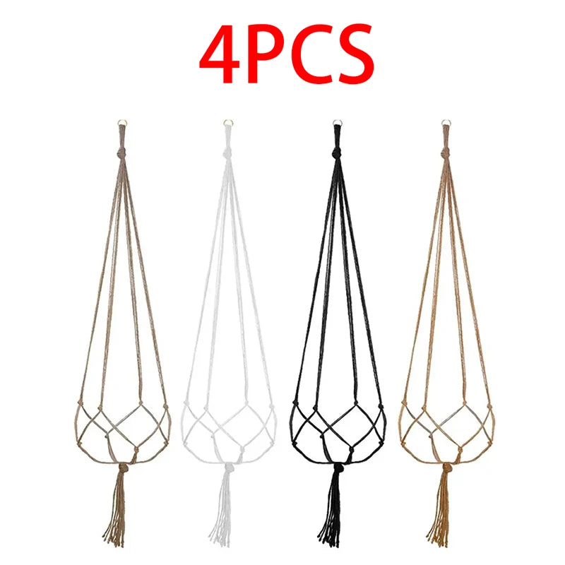 Creative Macrame Suspension Plant Pot Hanging Basket for Home Decor
