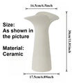 Modern Minimalist Ceramic Flower Vase Tabletop Ornament for Home Decor